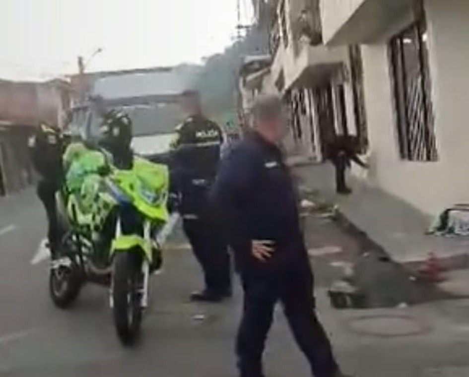 Lugar del crimen. Foto tomada de video de Adolfo Tovar Lugar del crimen. Foto tomada de video de Adolfo Tovar.