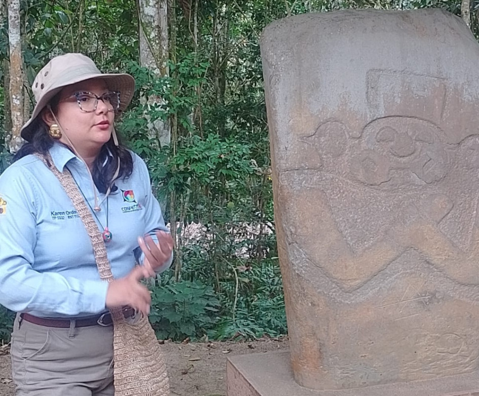Karen Ordóñez, bióloga del parque arqueológico San Agustín. Karen Ordóñez, bióloga del parque arqueológico San Agustín.