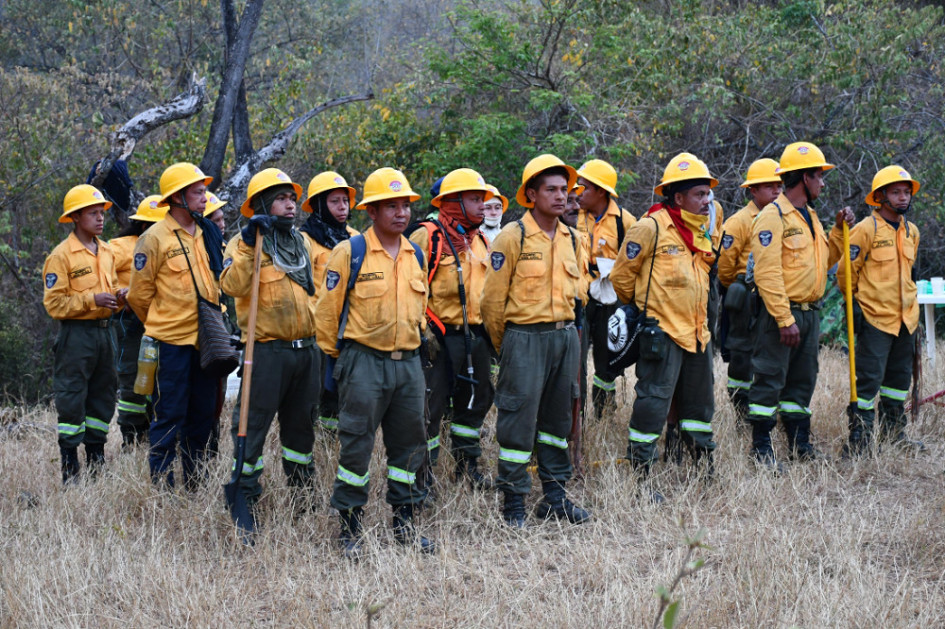 Los voluntarios atienden emergencias en Tolima, afectado por el aumento de los incendios forestales desde hace dos semanas. Los voluntarios atienden emergencias en Tolima, afectado por el aumento de los incendios forestales desde hace dos semanas.