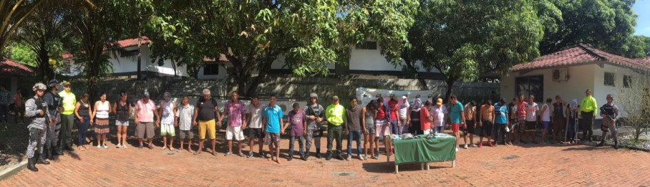 Banda detenida en el barrio Corea, con la incautación de ocho teléfonos celulares, 500 dosis de bazuco y 2.500 gramos de marihuana, más una pistola 9 mm.