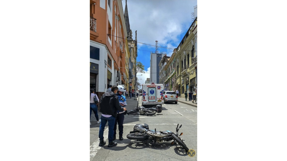El accidente ocurrió en el Centro de Manizales. El accidente ocurrió en el Centro de Manizales.