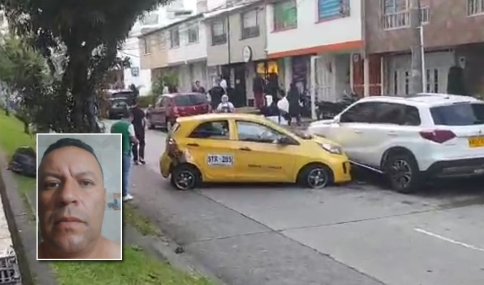 El taxi de César Alberto, después del siniestro. El taxi de César Alberto, después del siniestro.