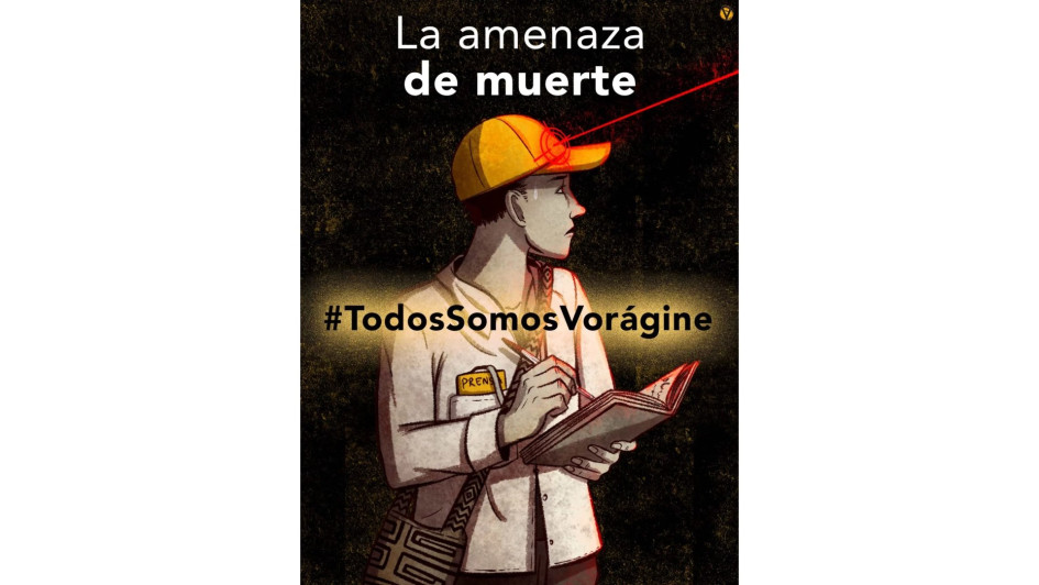Nicolás Sánchez, periodista de Vorágine, recibió amenazas de muerte por sus investigaciones sobre relaciones empresariales con actores del conflicto armado. Nicolás Sánchez, periodista de Vorágine, recibió amenazas de muerte por sus investigaciones sobre relaciones empresariales con actores del conflicto armado.