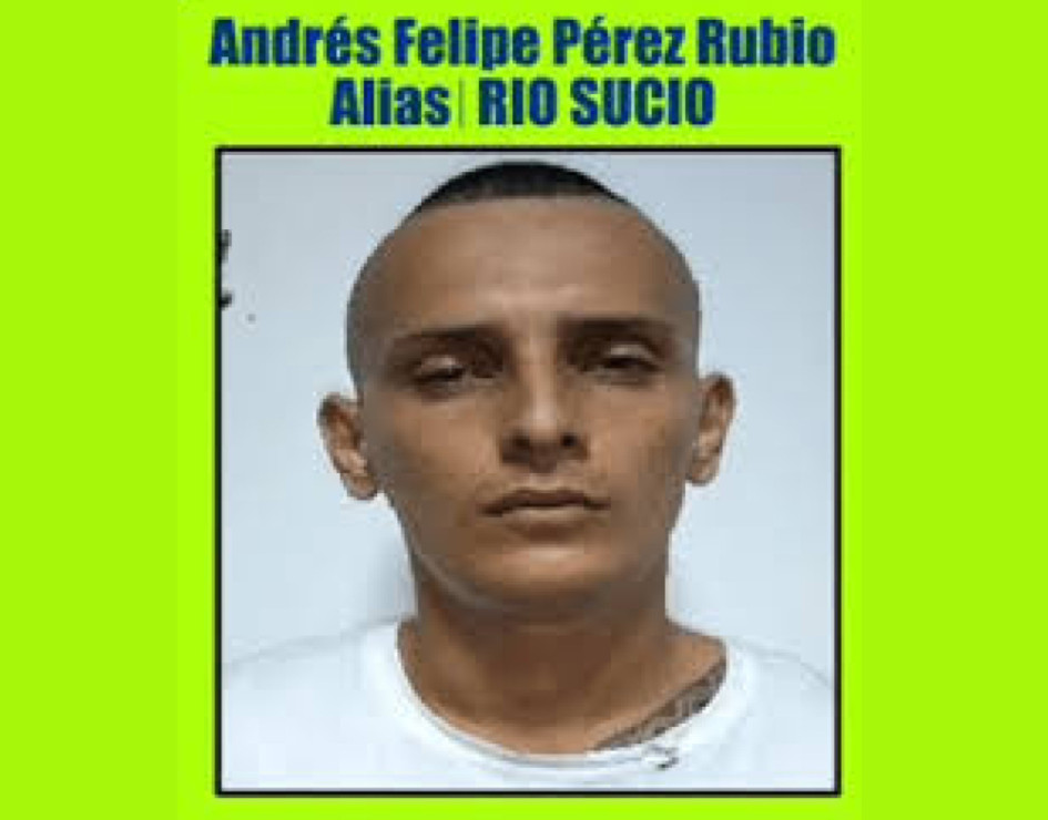 El caldense Andrés Felipe Pérez Rubio, alias Riosucio. El caldense. Foto| Policía Casanare| LA PATRIA