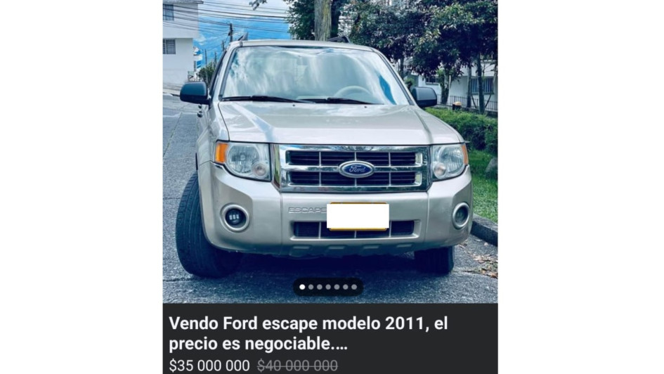 Una camioneta, con documentos supuestamente falsificados, aparecía en venta en redes sociales. Una camioneta, con documentos supuestamente falsificados, aparecía en venta en redes sociales.