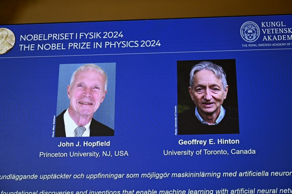 Foto | EFE | LA PATRIA John J. Hopfield y Geoffrey E. Hinton. El Nobel de Física es el segundo de la ronda de estos prestigiosos premios Foto | EFE | LA PATRIA John J. Hopfield y Geoffrey E. Hinton. El Nobel de Física es el segundo de la ronda de estos prestigiosos premios