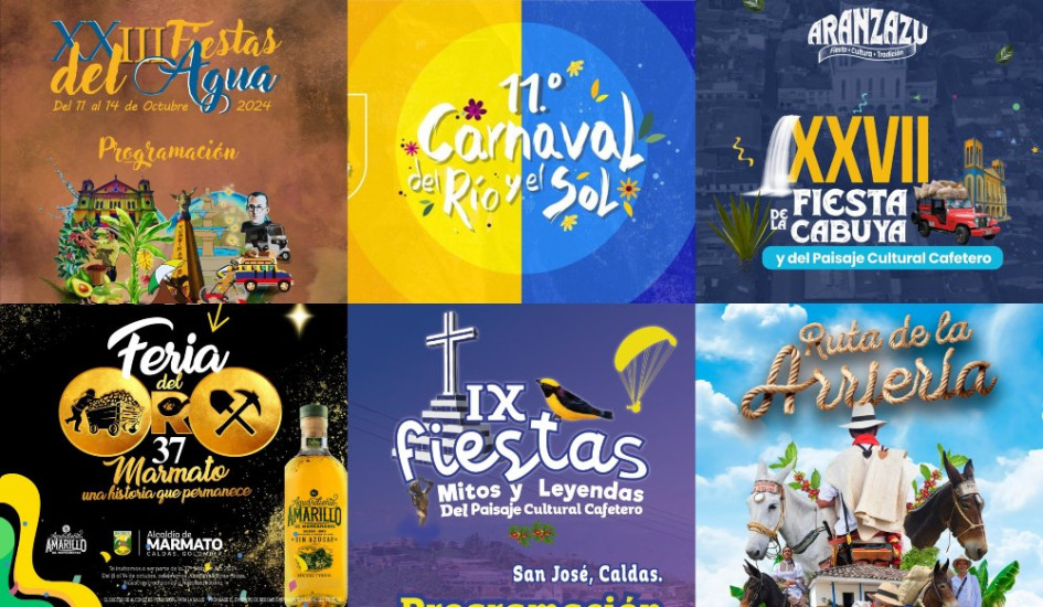 A parte de Manizales también se puede disfrutar de las fiestas en ocho municipios de Caldas. A parte de Manizales también se puede disfrutar de las fiestas en ocho municipios de Caldas.