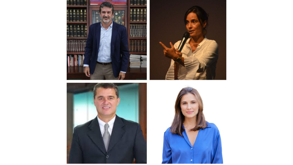 Santiago Villegas, director del periódico LA PATRIA; Ana María Giraldo, escaladora caldense; Carlos Raúl Yepes, expresidente del Grupo Bancolombia, y Lina Martínez, escritora y directora del Observatorio de Política Pública de Juventud de la Universidad UCESI de Cali. Santiago Villegas, director del periódico LA PATRIA; Ana María Giraldo, escaladora caldense; Carlos Raúl Yepes, expresidente del Grupo Bancolombia, y Lina Martínez, escritora y directora del Observatorio de Política Pública de Juventud de la Universidad UCESI de Cali.
