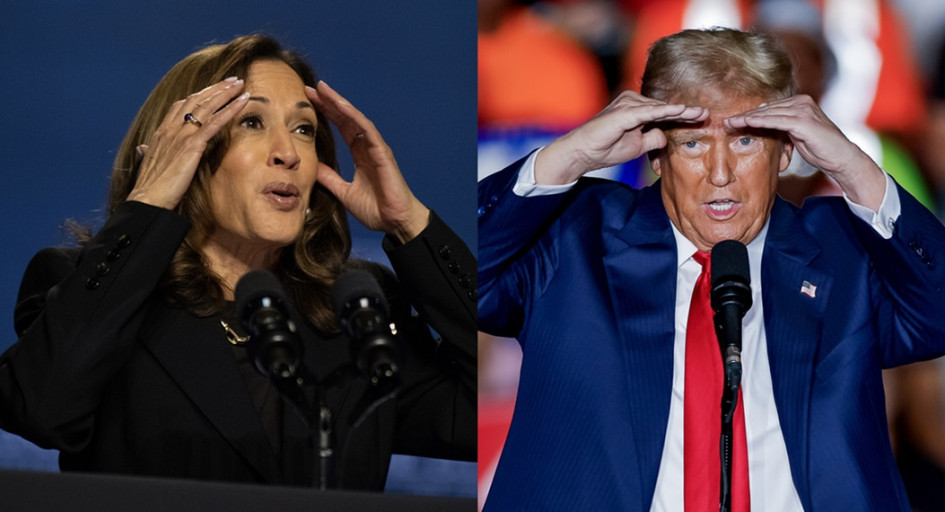 Kamala Harris y Donald Trump, candidatos a las elecciones presidenciales de EE.UU. que se celebran el 5 de noviembre. Kamala Harris y Donald Trump, candidatos a las elecciones presidenciales de EE.UU. que se celebran el 5 de noviembre.