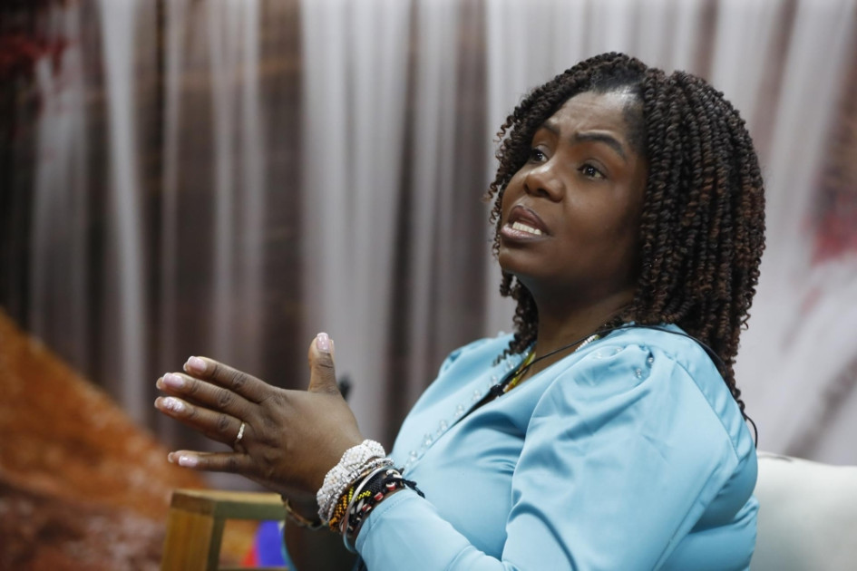 La vicepresidenta colombiana, Francia Márquez, habla durante una entrevista con EFE este viernes, en Cali (Colombia). La vicepresidenta colombiana, Francia Márquez, habla durante una entrevista con EFE este viernes, en Cali (Colombia).