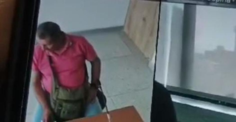 El exfuncionario en la audiencia de hoy El exfuncionario en la audiencia de hoy.