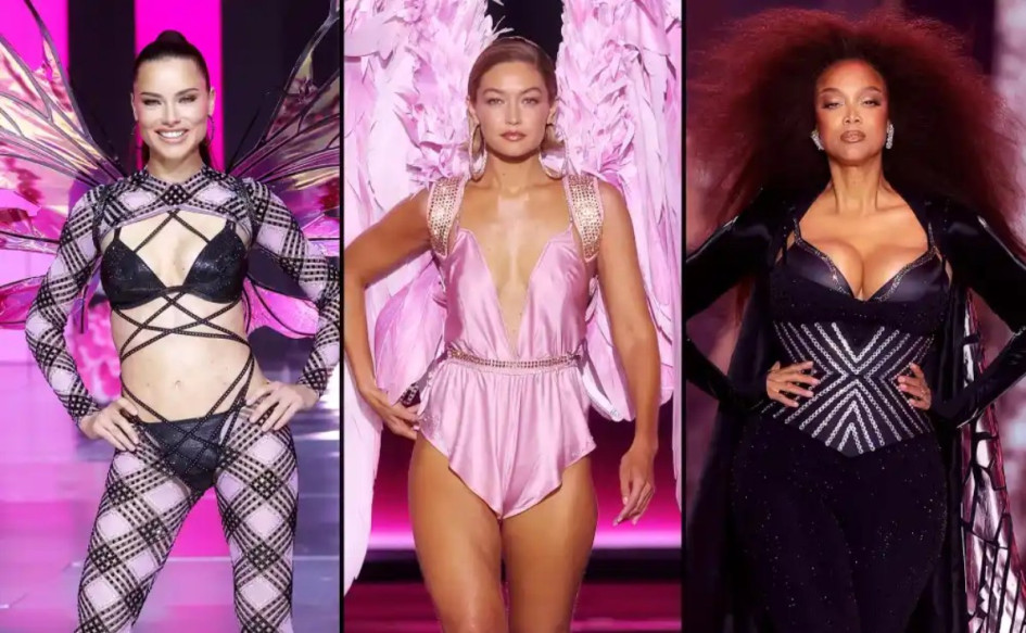 Las modelos Adriana Lima, Gigi Haid y Tyra Banks. Las modelos Adriana Lima, Gigi Haid y Tyra Banks.