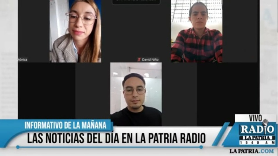 Andrés Niño, trabajador social y coordinador del equipo Caminantes Manizales; Mónica González, profesora de filosofía e integrante de Caminantes Manizales y Camilo Muñoz, concejal de la ciudad y fundador Caminante Manizales Andrés Niño, trabajador social y coordinador del equipo Caminantes Manizales; Mónica González, profesora de filosofía e integrante de Caminantes Manizales y Camilo Muñoz, concejal de la ciudad y fundador Caminante Manizales