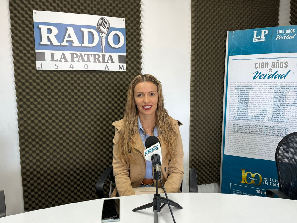 Paola Campuzano Londoño, líder de la organización Mujeres Cafeteras Alma Verde Sembrando Sostenibilidad de Neira (Caldas). Paola Campuzano Londoño, líder de la organización Mujeres Cafeteras Alma Verde Sembrando Sostenibilidad de Neira (Caldas).