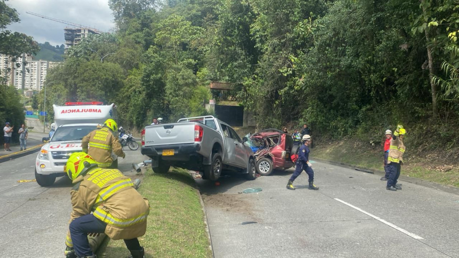 La víctima murió de manera instantánea en el choque registrado cerca del Bosque Popular El Prado, en Manizales. La víctima murió de manera instantánea en el choque registrado cerca del Bosque Popular El Prado, en Manizales.