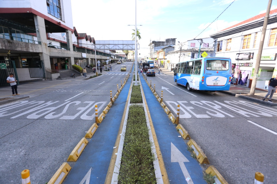 Este es el sector del cierre vial en el bulevar de la 19, en Manizales. Este es el sector del cierre vial en el bulevar de la 19, en Manizales.