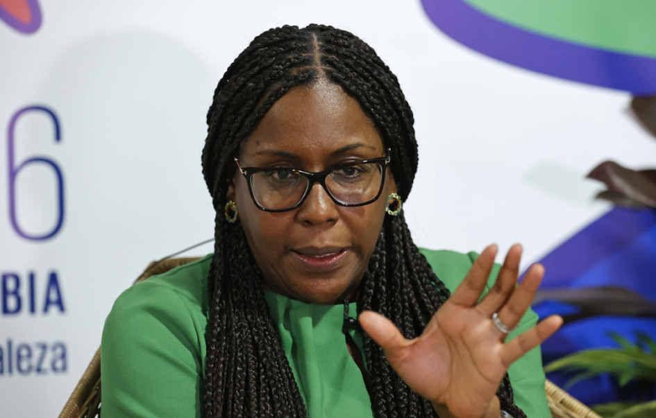 Jenny Bowie es la primera mujer y afrodescendiente que ocupa el cargo de negociadora principal de Colombia. Jenny Bowie es la primera mujer y afrodescendiente que ocupa el cargo de negociadora principal de Colombia.