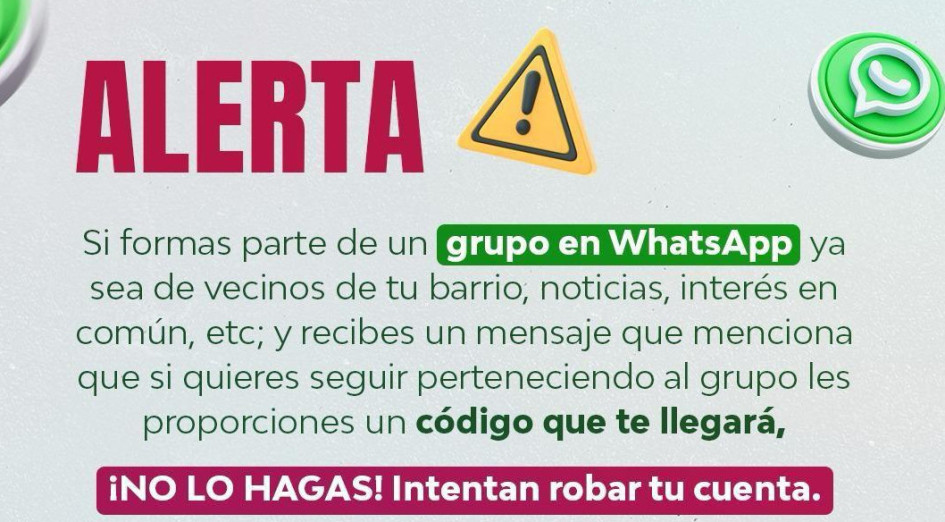 La alerta que emiten las autoridades. La alerta que emiten las autoridades.