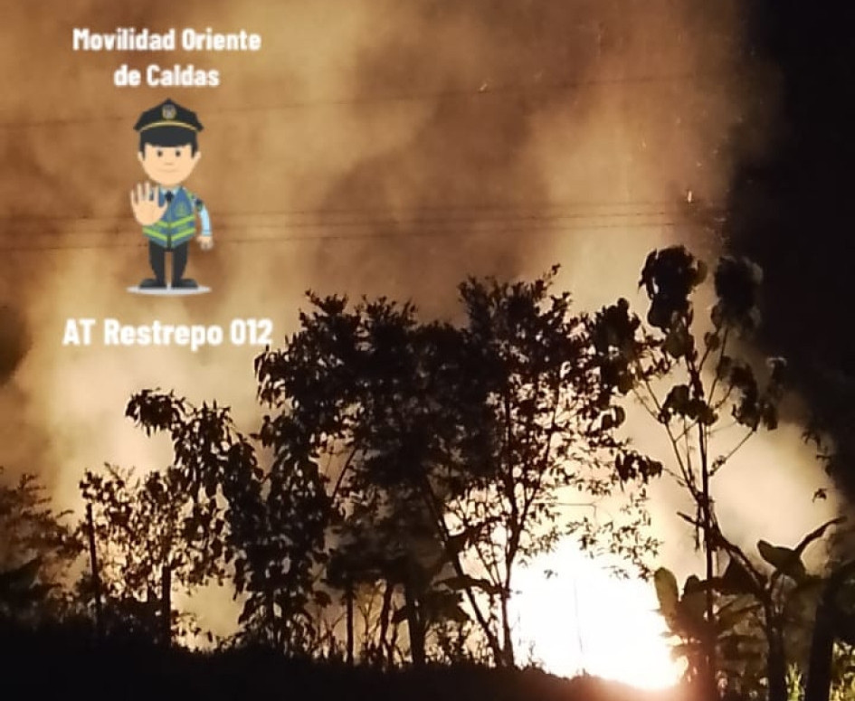 El incendio. El incendio.