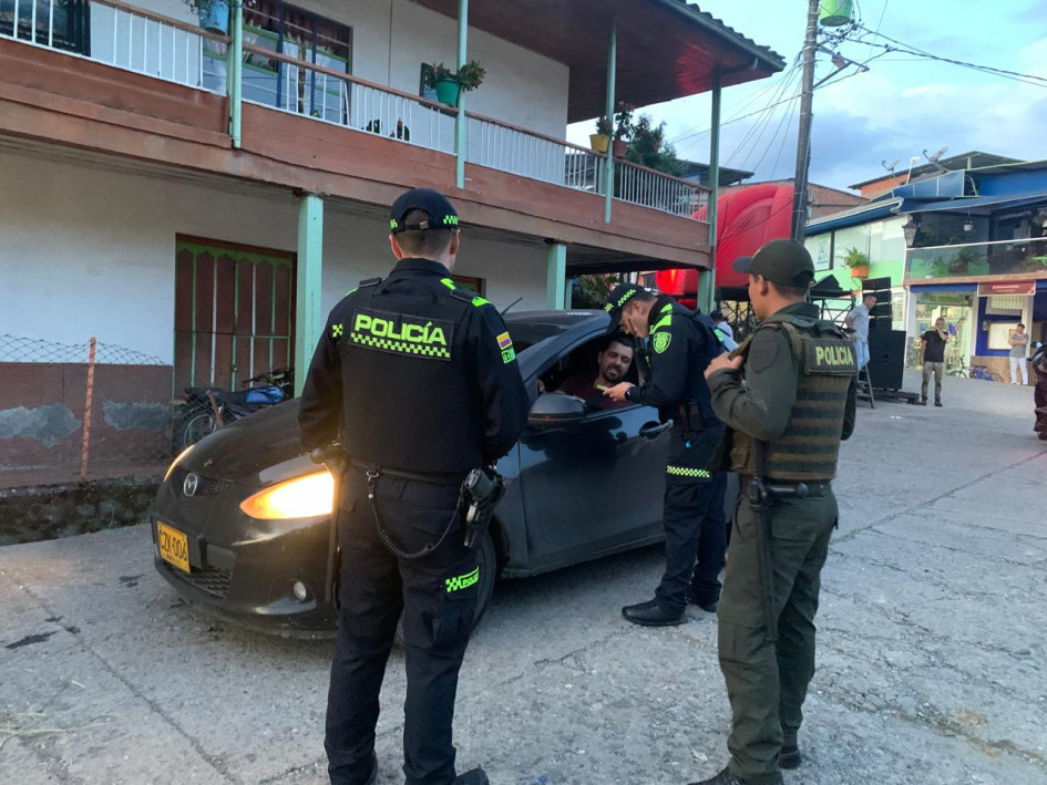 Uno de los operativos en Caldas. Uno de los operativos en Caldas.