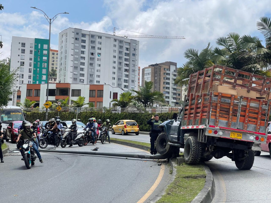 El accidente de este mediodía de jueves. El accidente de este mediodía de jueves.