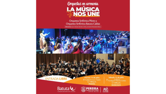 Batuta Caldas y Orquesta Piloto de Pereira, estarán de concierto este sábado en Manizales
