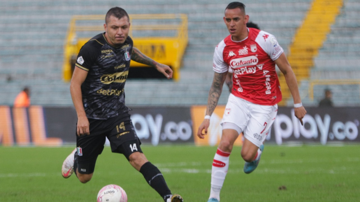 Once Caldas, eliminado de la Liga: perdió 2-1 ante Santa Fe