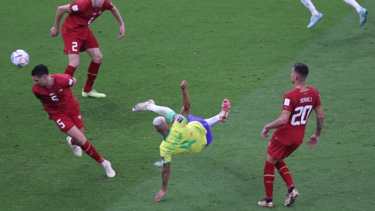 Esta fue la volea ejecutada por Richarlison que le dio el segundo gol y la victoria a la Selección de Brasil. 