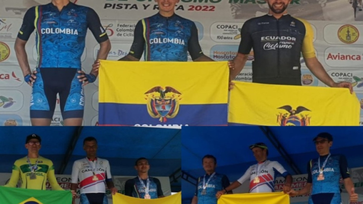 Ciclistas Senior de Caldas.