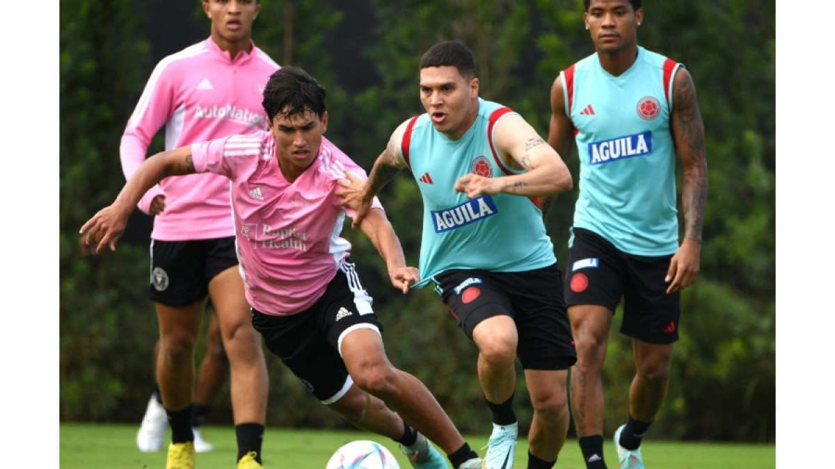 El entrenamiento de la Selección Colombia