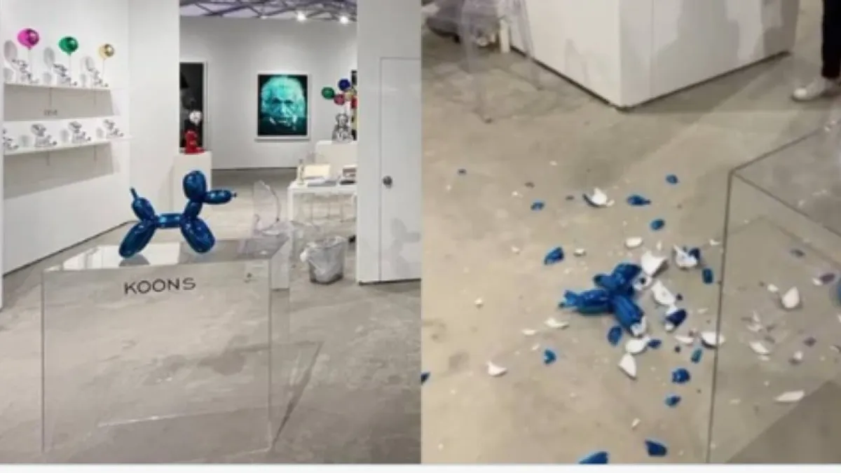  La escultura de Jeff Koons.