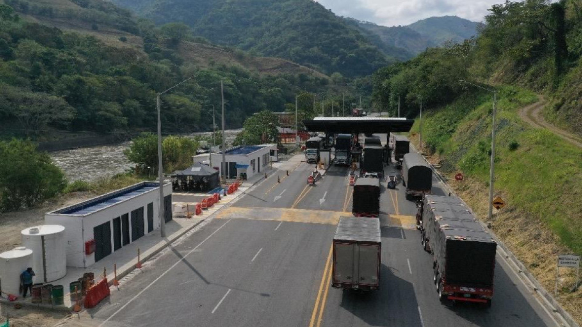 Peaje Supía, ubicado en la vía entre Manizales y Medellín.