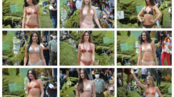 La poca ropa dejó ver las reales figuras de las candidatas