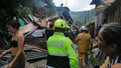 Una vivienda en Manizales y otra en Villamaría colapsaron tras aguacero