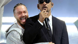 Will Smith sorprendió en Coachella al cantar Men in Black con J Balvin 