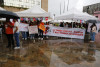 Plantón de los comerciantes de Chipre en defensa de los remolques en el mirador 